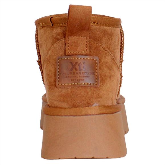 NEW XTI womens winter booties in camel - Picture 3 of 3